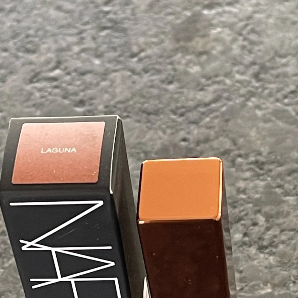 NARS Afterglow Lip Balm in Laguna, a sheer bronze with gold shimmer